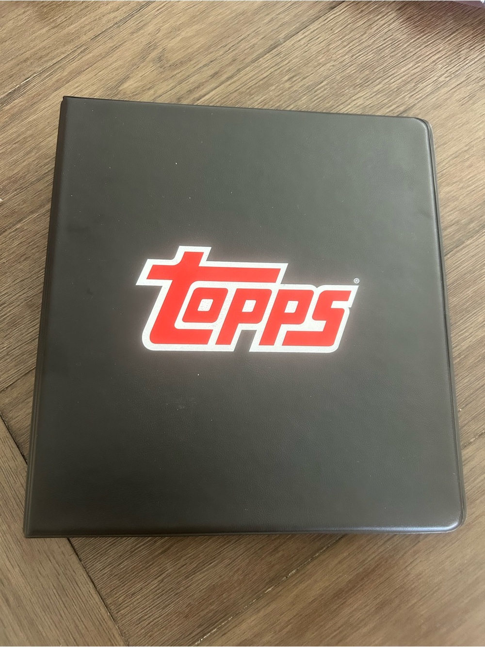 Topps Cooperstown Black Card Binder with Red Logo Center